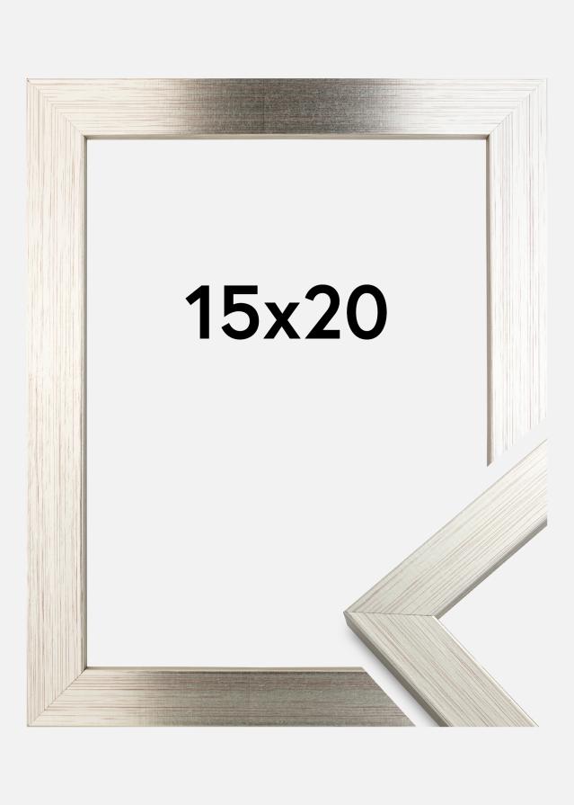 Πλαίσιο Ασημί Wood 15x20 cm