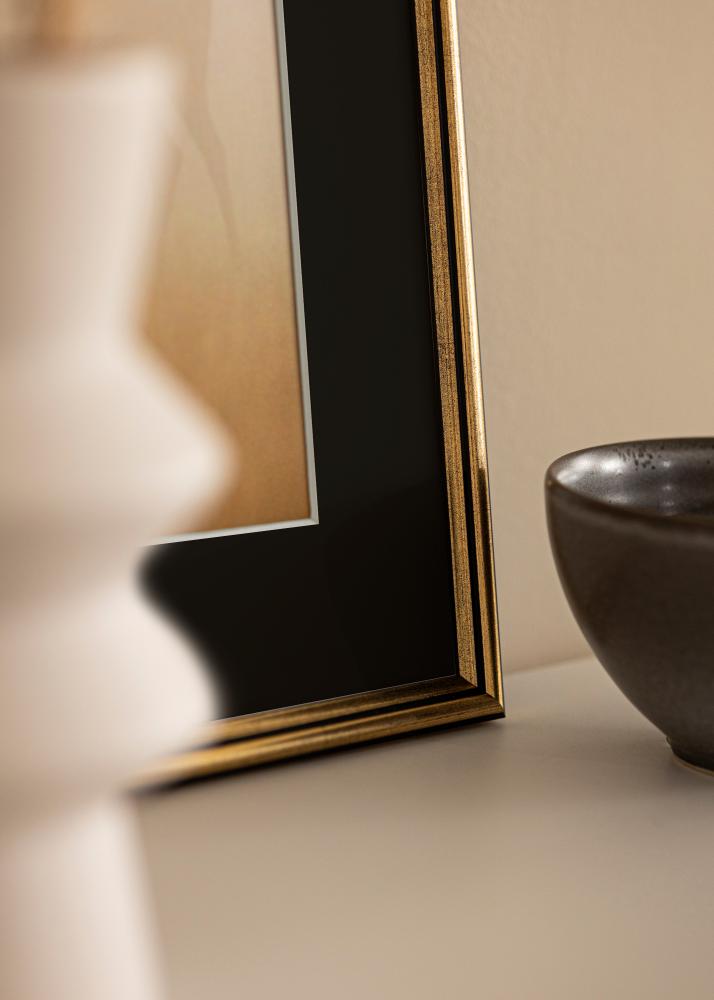 Πλαίσιο Horndal Χρυσός 24x30 cm - Πασπαρτού Μαύρος 18x24 cm