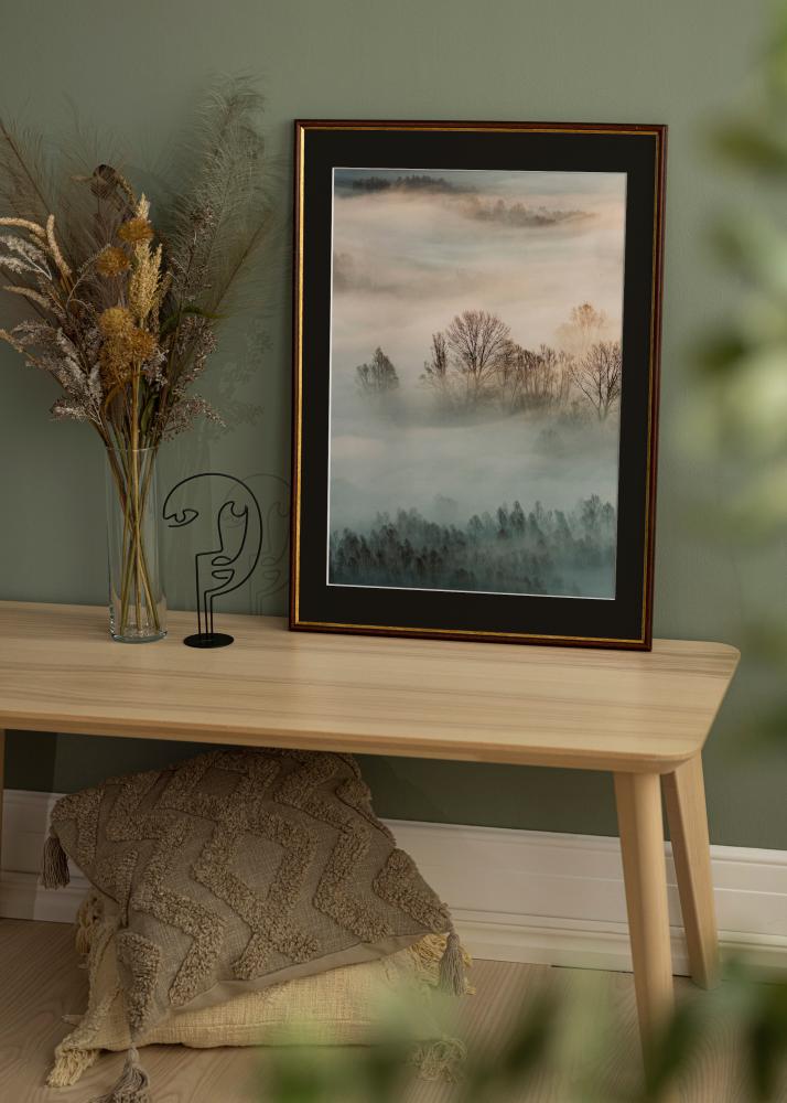 Πλαίσιο Horndal Καφέ 35x50 cm - Πασπαρτού Μαύρος 24x30 cm