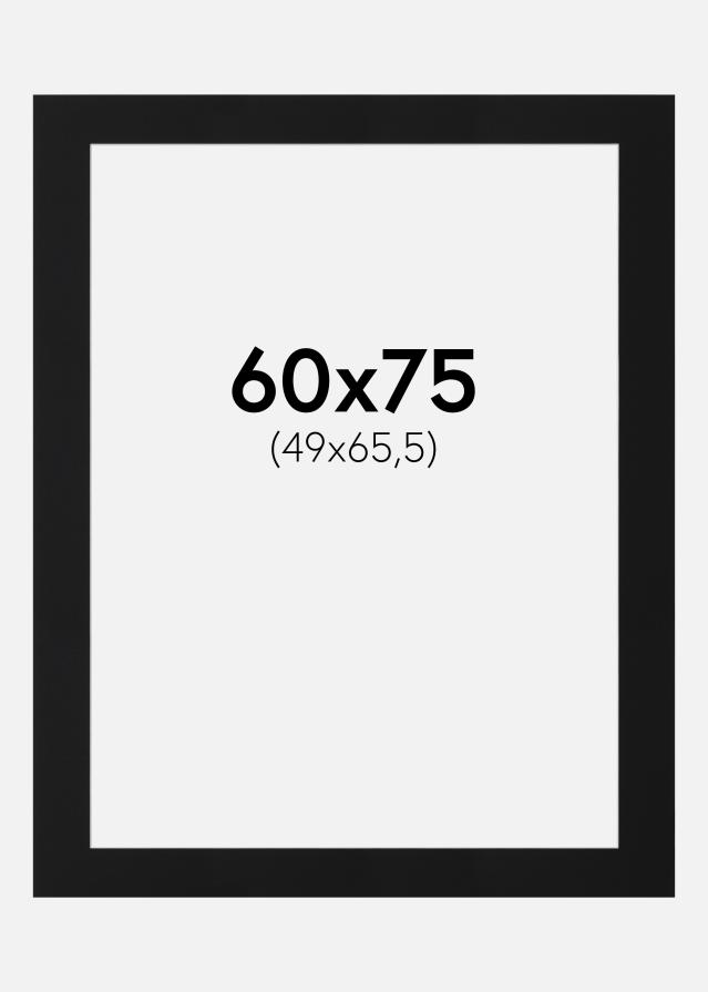 Πασπαρτού Μαύρο Πρότυπο (Λευκός Πυρήνας) 60x75 cm (49x65,5)