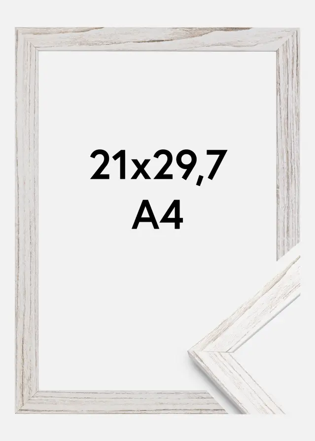 Πλαίσιο Κομψός Ακρυλικό γυαλί Εποχής White 21x29,7 cm (A4)