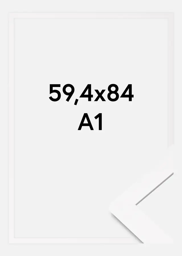 Πλαίσιο BGA Classic Ακρυλικό γυαλί Λευκό 59,4x84,1 cm (A1)