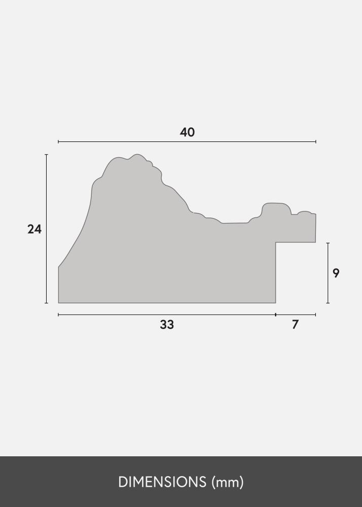 Πλαίσιο Ornate Ακρυλικό γυαλί Χρυσός 60x80 cm