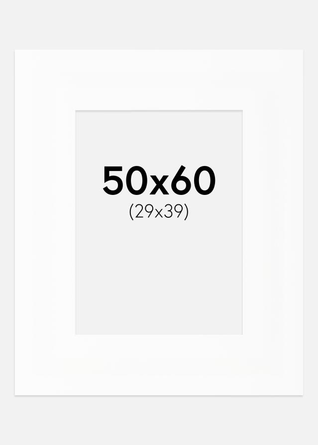 Πασπαρτού XL Πρότυπο Λευκό Λευκό πυρήνας 50x60 cm (29x39)