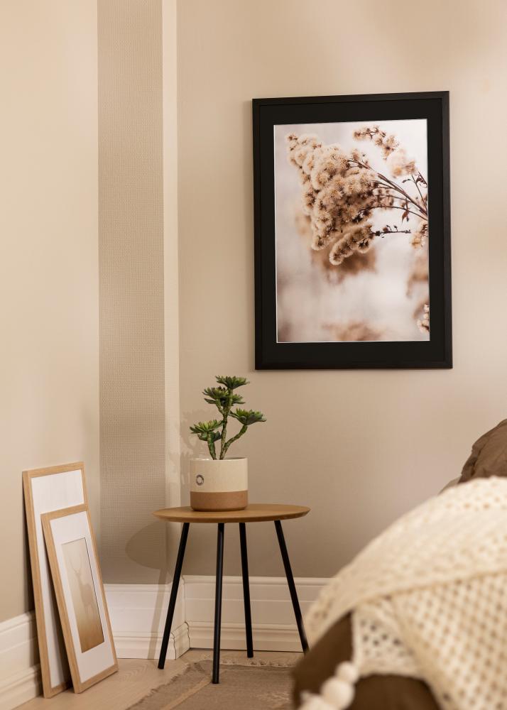 Πλαίσιο Κομψός Μαύρος 18x24 cm - Πασπαρτού Μαύρος 13x18 cm