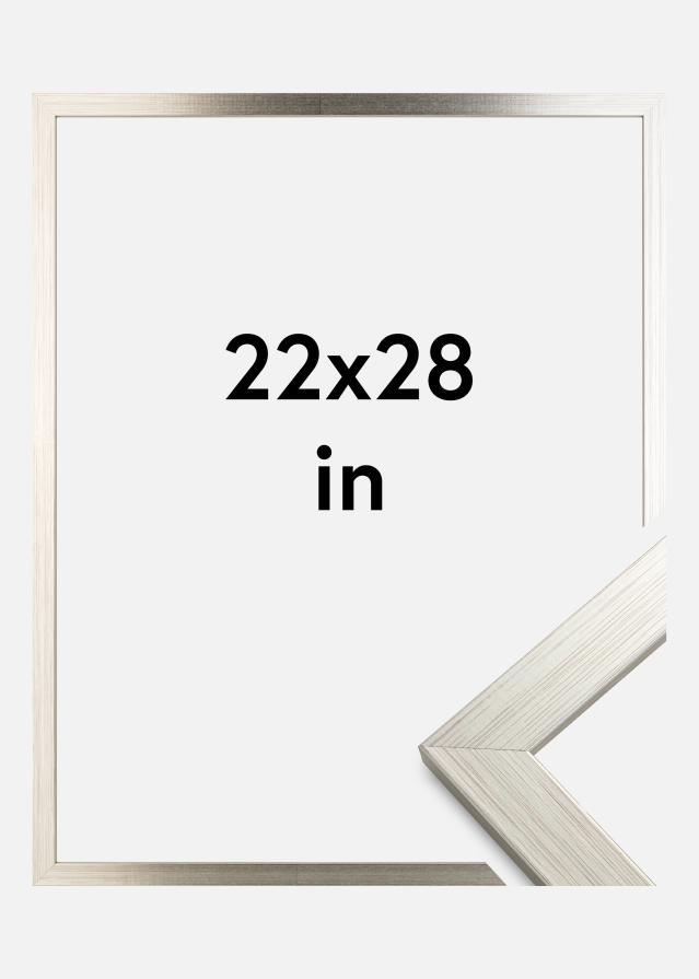 Πλαίσιο Ασημί Wood 22x28 inches (55,88x71,12 cm)