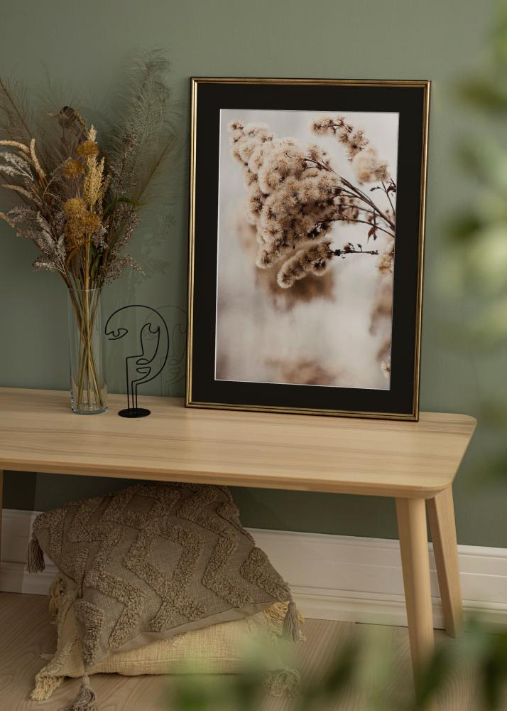 Πλαίσιο Horndal Χρυσός 24x30 cm - Πασπαρτού Μαύρος 18x24 cm