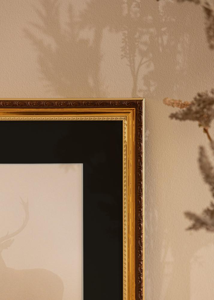 Πλαίσιο Abisko Χρυσός 24x30 cm - Πασπαρτού Μαύρος 18x24 cm