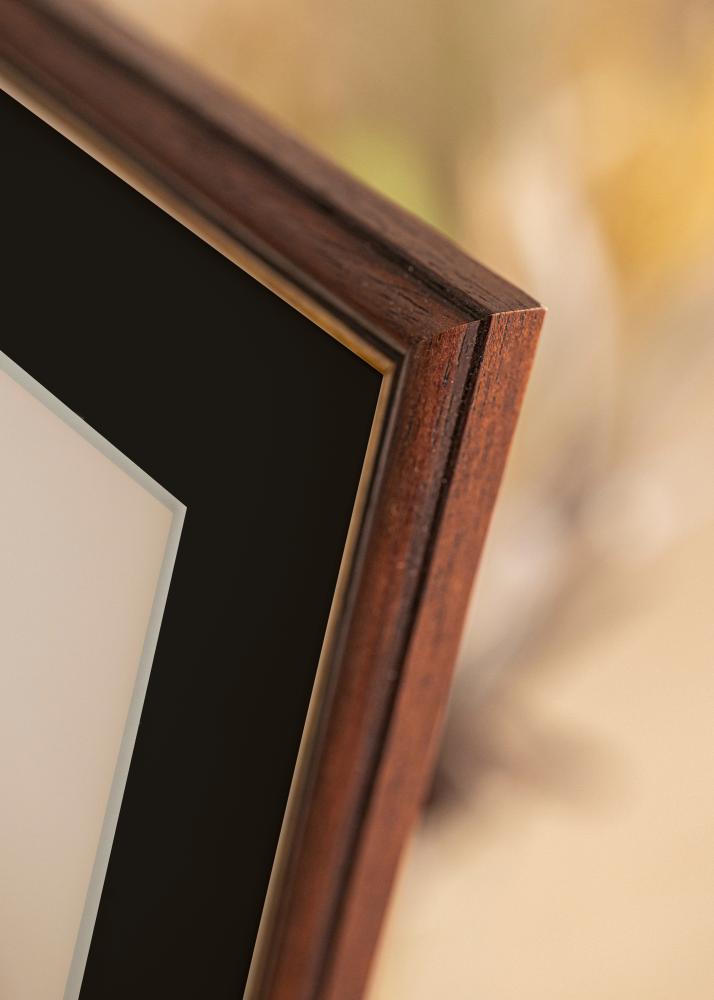 Πλαίσιο Siljan Καφέ 60x60 cm - Πασπαρτού Μαύρος 50x50 cm