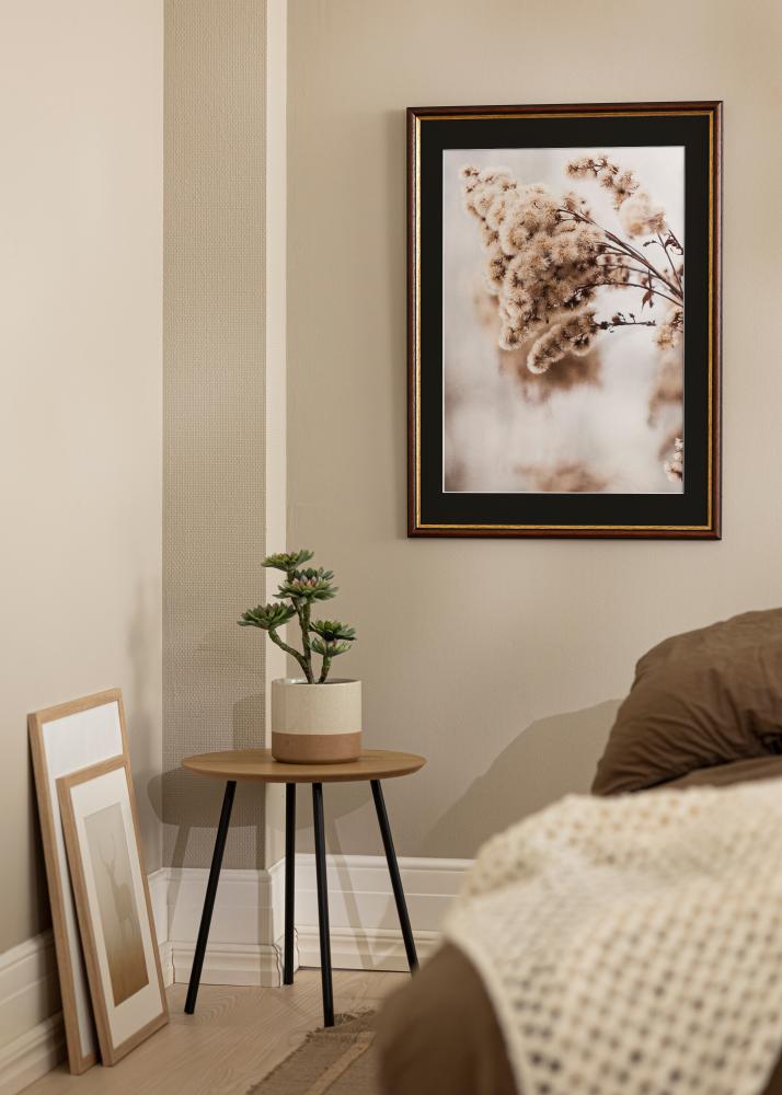 Πλαίσιο Siljan Καφέ 60x60 cm - Πασπαρτού Μαύρος 50x50 cm