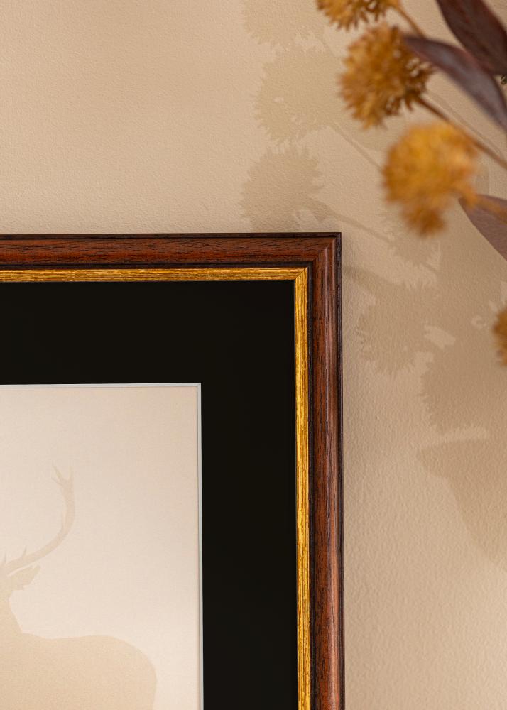 Πλαίσιο Siljan Καφέ 60x60 cm - Πασπαρτού Μαύρος 50x50 cm