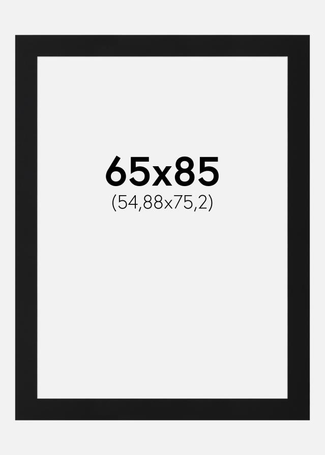 Πασπαρτού Μαύρο Πρότυπο (Λευκός Πυρήνας) 65x85 cm (54,88x75,2)