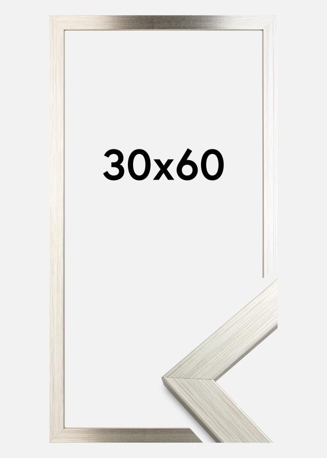 Πλαίσιο Ασημί Wood 30x60 cm