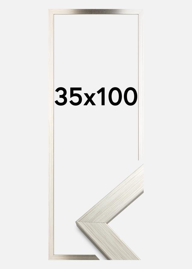 Πλαίσιο Ασημί Wood 35x100 cm