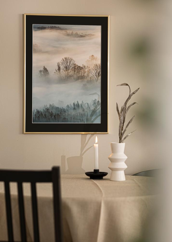 Πλαίσιο New Lifestyle Χρυσός 70x100 cm - Πασπαρτού Μαύρος 24x36 inches