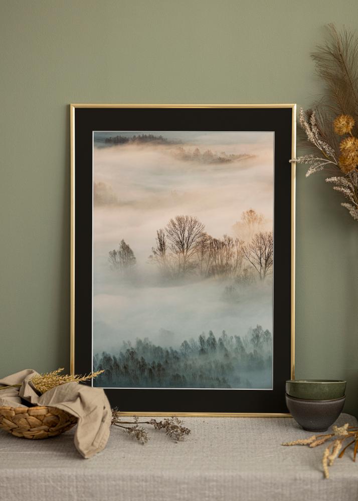 Πλαίσιο New Lifestyle Χρυσός 70x100 cm - Πασπαρτού Μαύρος 24x36 inches