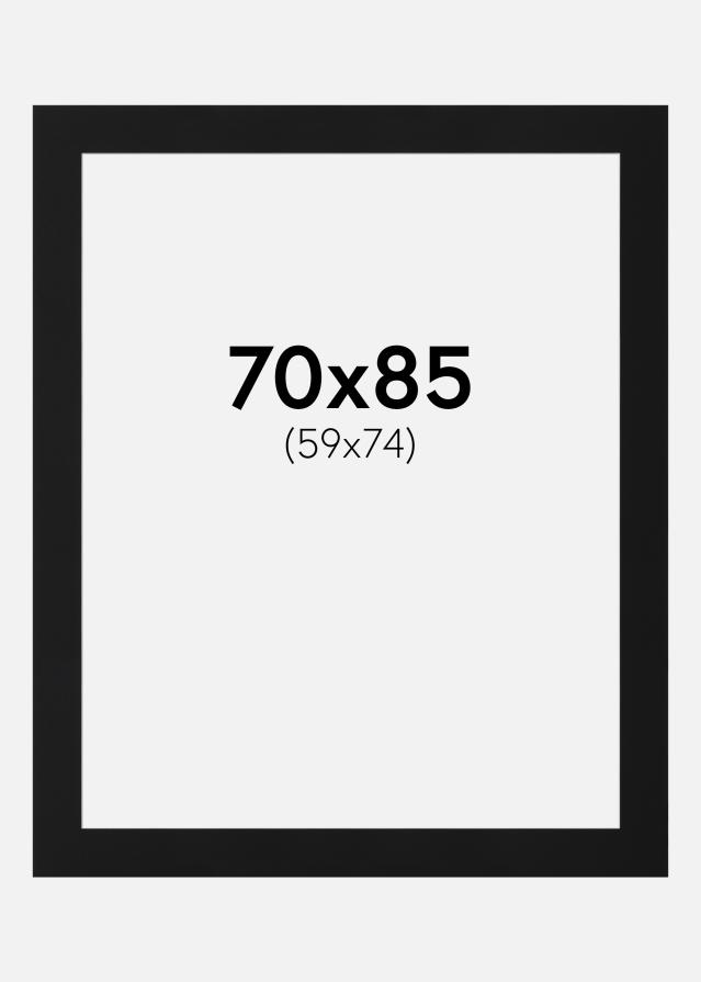 Πασπαρτού Μαύρο Πρότυπο (Λευκός Πυρήνας) 70x85 cm (59x74)