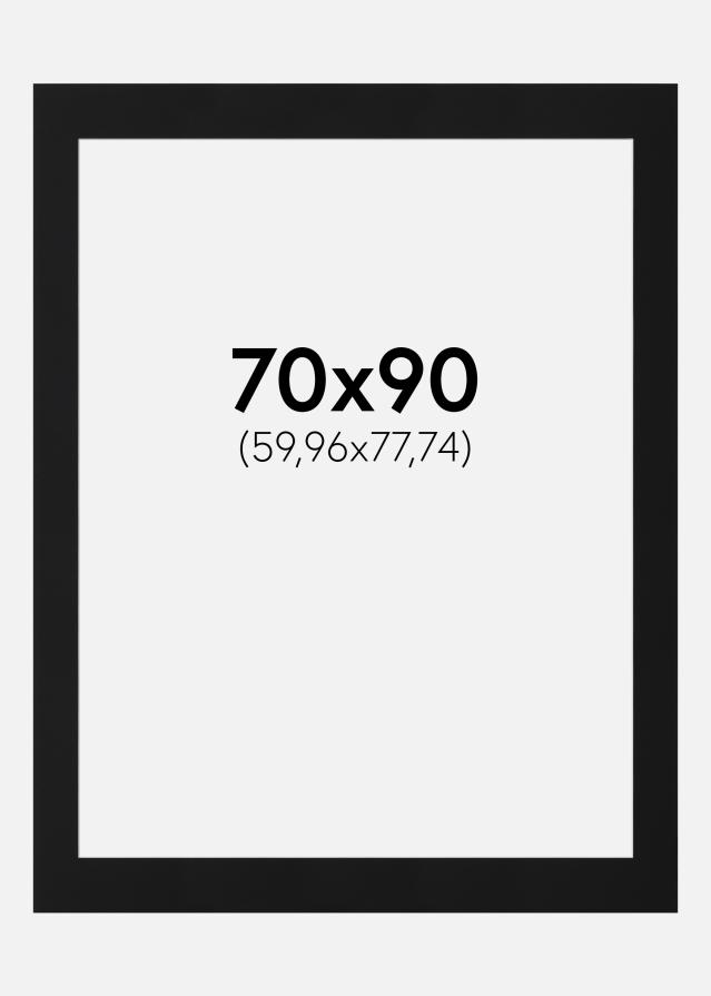 Πασπαρτού Μαύρο Πρότυπο (Λευκός Πυρήνας) 70x90 cm (59,96x77,74)