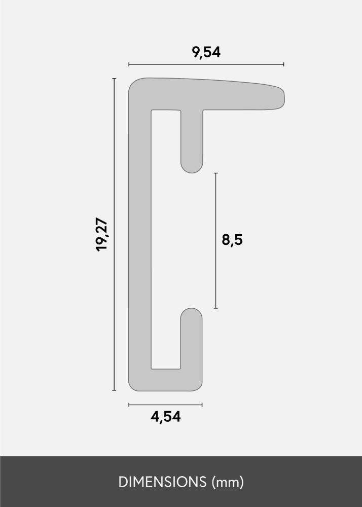 Πλαίσιο Neptune Ακρυλικό γυαλί White Oak 50x70 cm