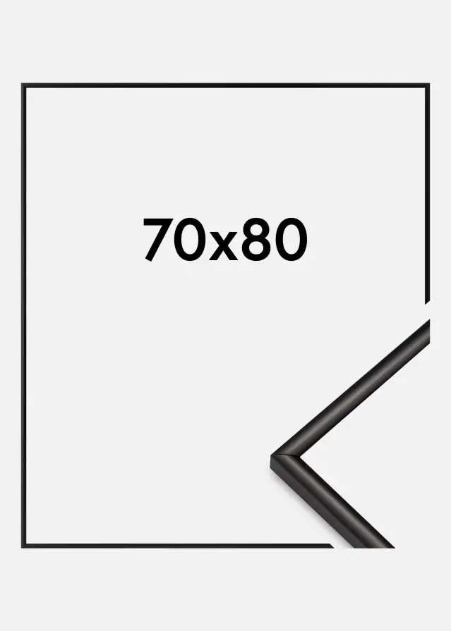 Πλαίσιο Scandi Ακρυλικό γυαλί Ματ Μαύρο 70x80 cm