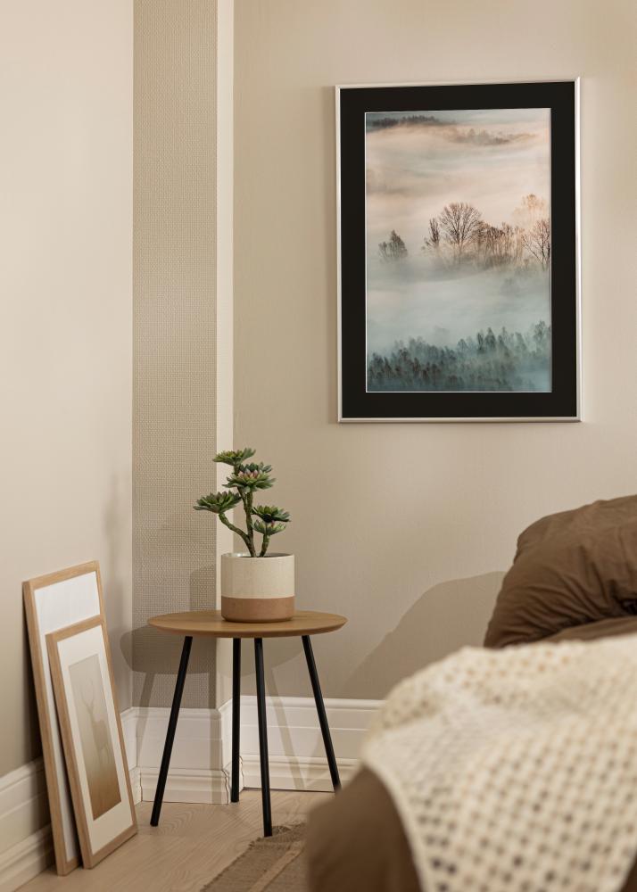 Πλαίσιο New Lifestyle Ασημί 50x70 cm - Πασπαρτού Μαύρος 16x24 inches