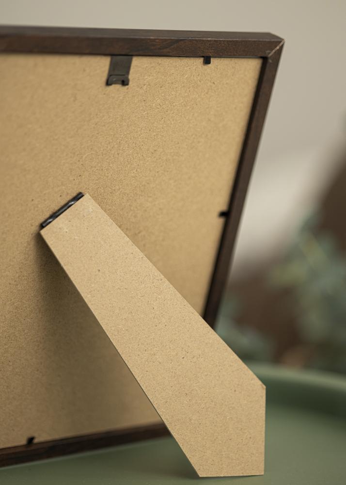 Πλαίσιο Trendy Καρυδιά 20x25 cm - Πασπαρτού Μαύρος 14x18 cm