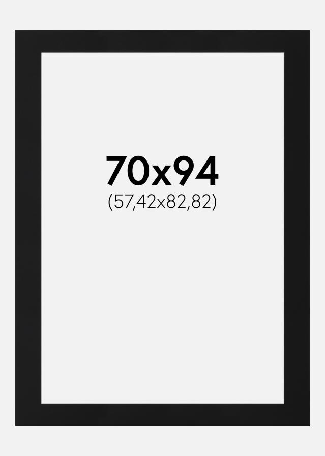 Πασπαρτού Μαύρο Πρότυπο (Λευκός Πυρήνας) 70x94 cm (57,42x82,82)