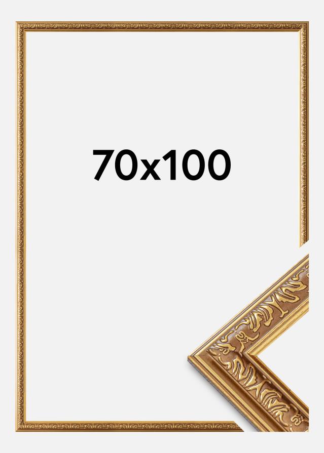 Πλαίσιο Swirl Ακρυλικό γυαλί Χρυσός 70x100 cm