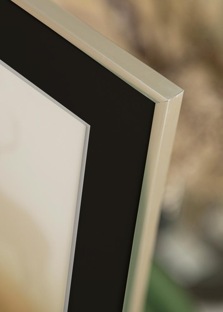 Πλαίσιο New Lifestyle Ασημί 50x70 cm - Πασπαρτού Μαύρος 16x24 inches