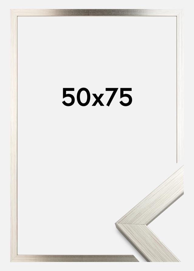 Πλαίσιο Ασημί Wood 50x75 cm