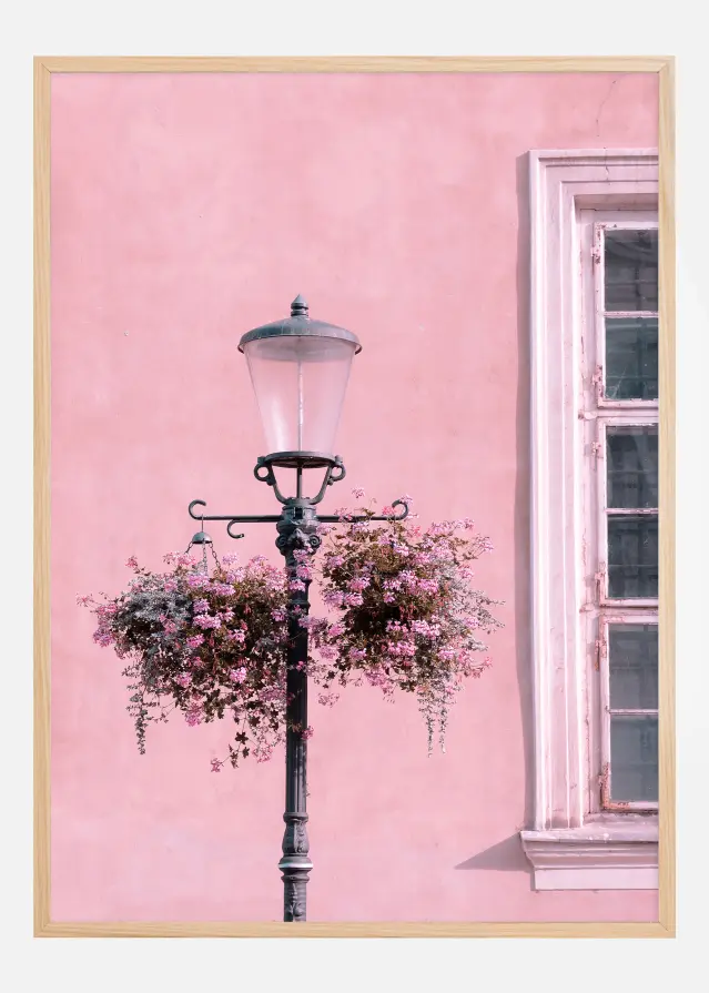 Lamp-Post with Flower Αφίσα
