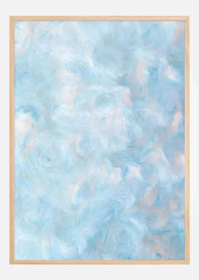 Blue cotton wool Αφίσα