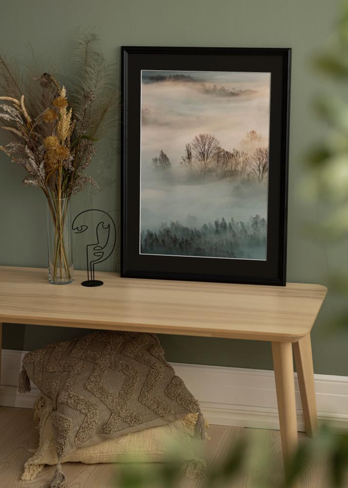 Πλαίσιο Siljan Μαύρος 60x60 cm - Πασπαρτού Μαύρος 50x50 cm