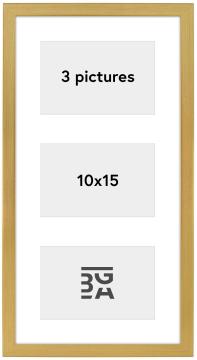 Edsbyn Κορνίζα κολάζ XVI Χρυσός - 3 Εικόνες (10x15 cm)