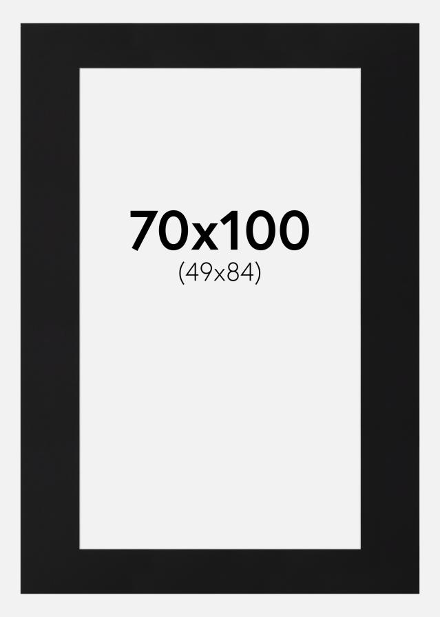 Πασπαρτού Μαύρο Πρότυπο (Λευκός Πυρήνας) 70x100 cm (49x84)