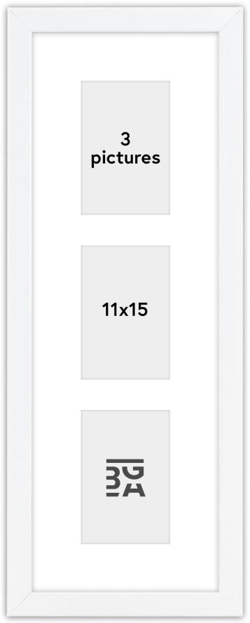 Edsbyn Κορνίζα κολάζ VI Λευκό - 3 Εικόνες (11x15 cm)