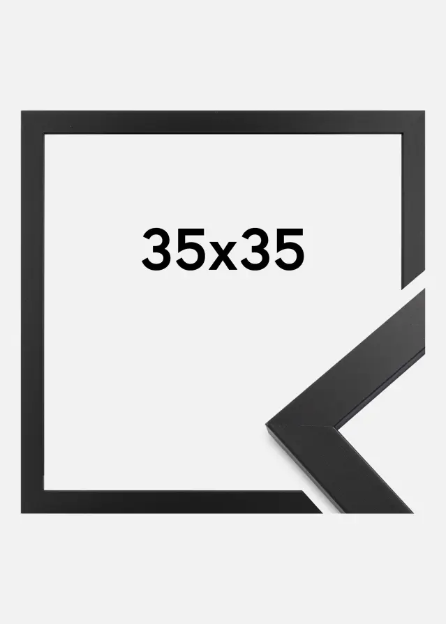 Πλαίσιο Black Wood Ακρυλικό γυαλί 35x35 cm