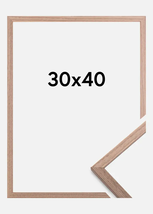 Πλαίσιο Edsbyn Ανοιχτό καρυδιά 30x40 cm