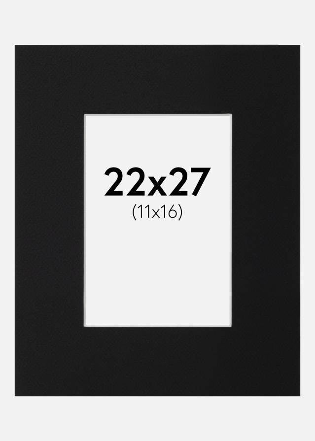 Πασπαρτού Μαύρο Πρότυπο (Λευκός Πυρήνας) 22x27 cm (11x16)