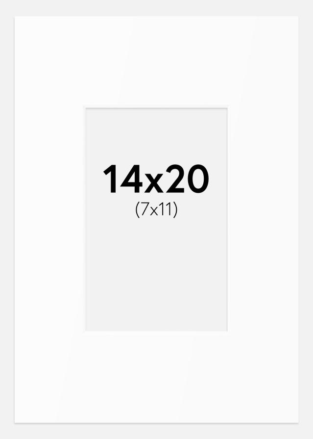 Πασπαρτού Λευκό Πρότυπο (Λευκός Πυρήνας) 14x20 cm (7x11)