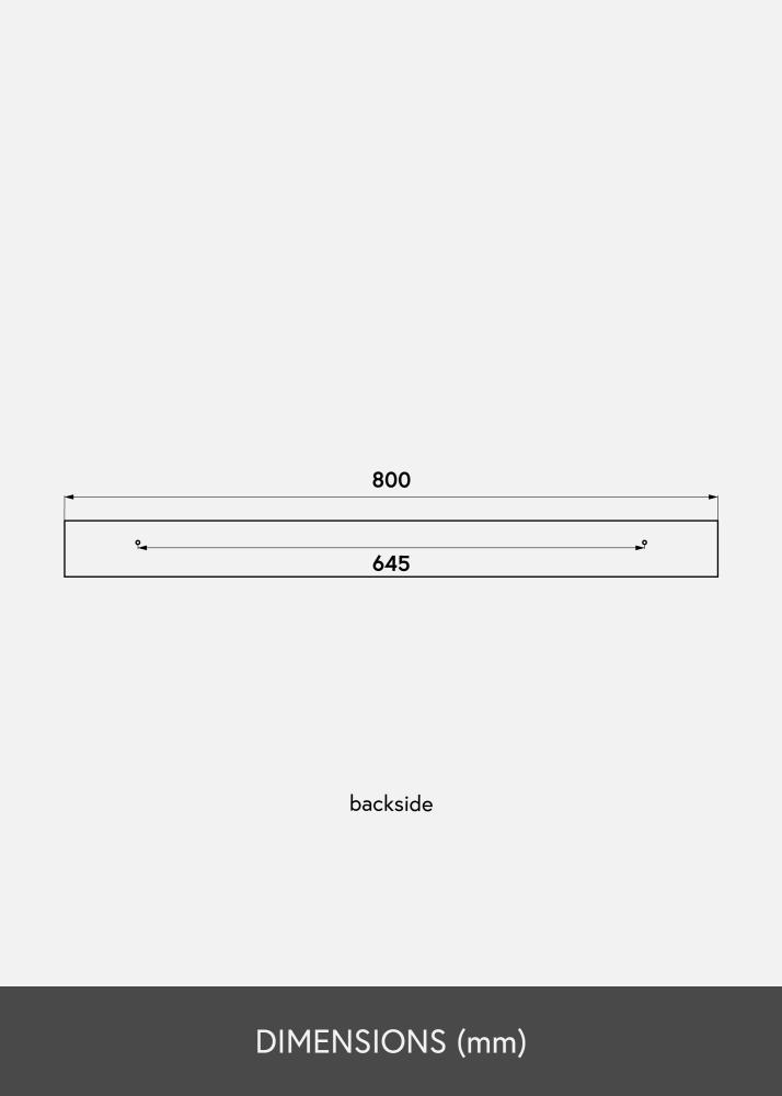 KAILA Ράφι για κάδρα Μαύρο 80 cm