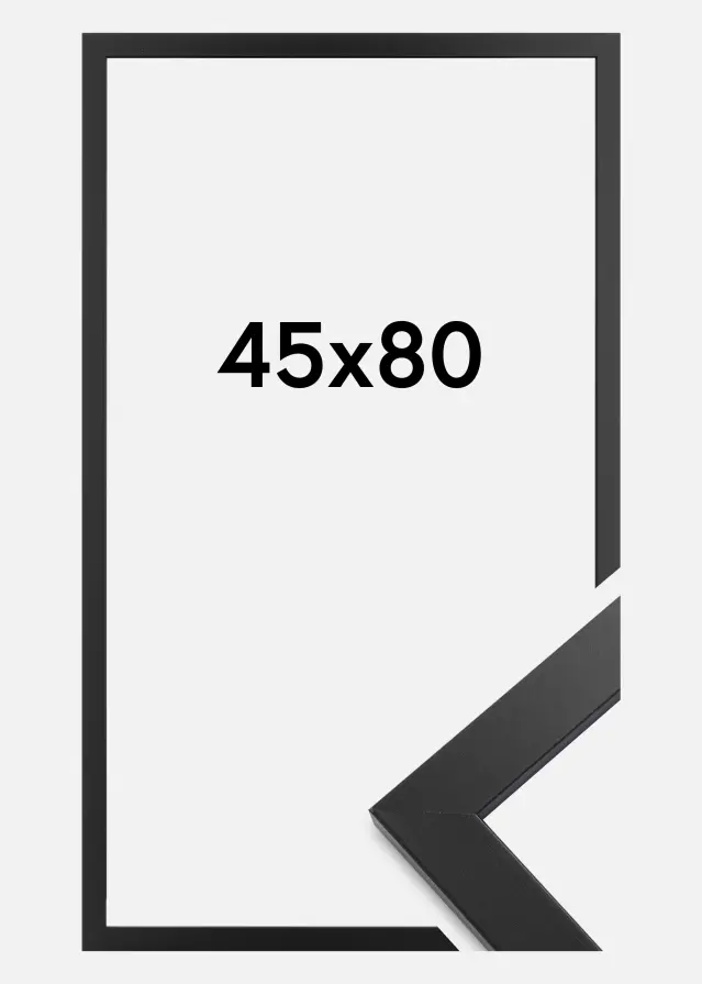 Πλαίσιο Black Wood Ακρυλικό γυαλί 45x80 cm