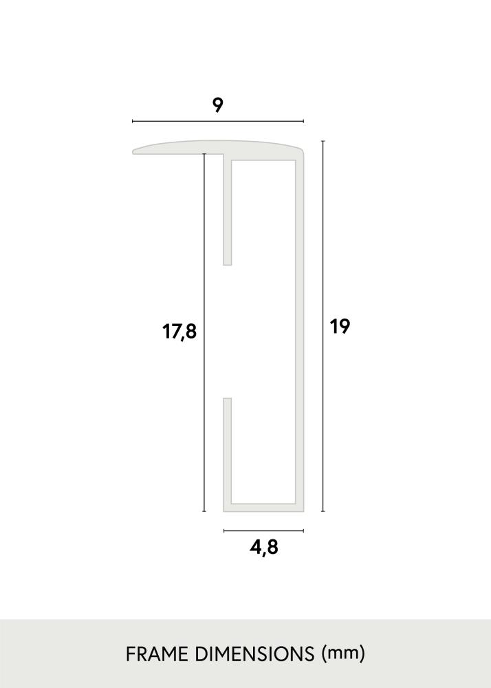 Πλαίσιο Αλουμίνιο Ακρυλικό γυαλί Μαύρος 70x100 cm
