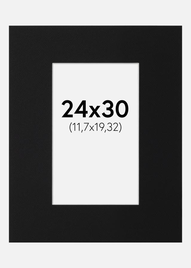 Πασπαρτού Μαύρο Πρότυπο (Λευκός Πυρήνας) 24x30 cm (11,7x19,32)