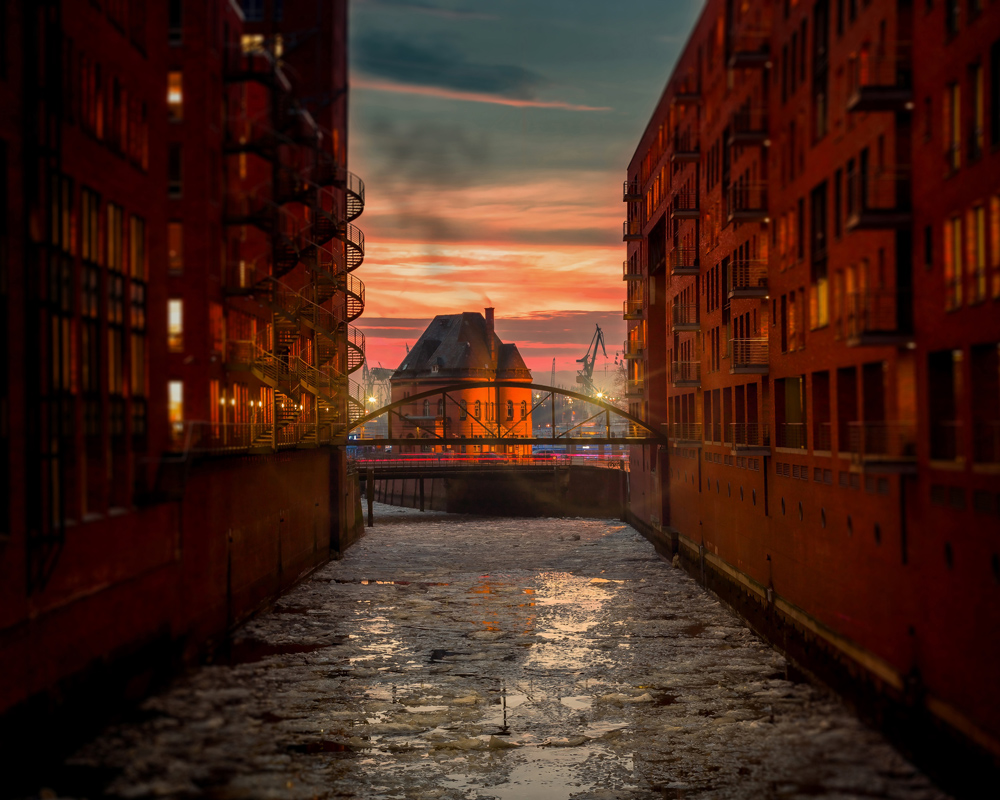 Πόλη στο νερό Αφίσα