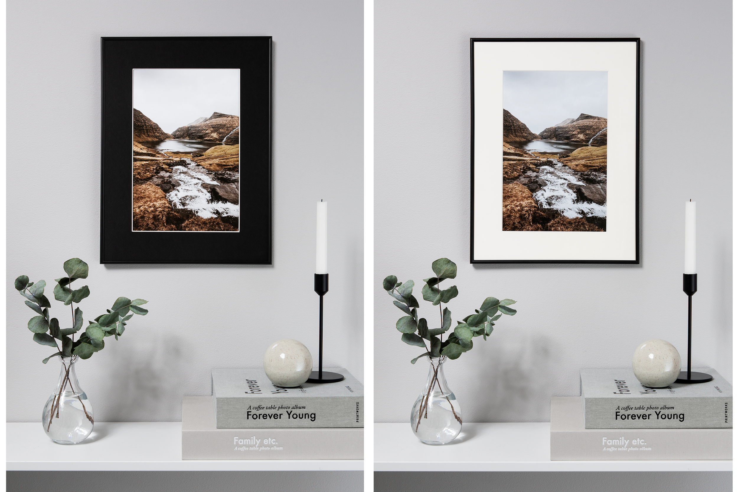 Μαύρο passepartout