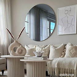 Στρογγυλός Καθρέφτης 110 cm Ø