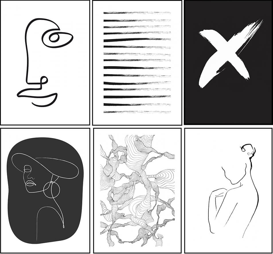 Γραφικά πόστερ σε ασπρόμαυρο