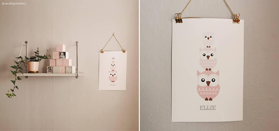 Διακόσμηση παιδικού δωματίου - πίνακας με το όνομα του παιδιού