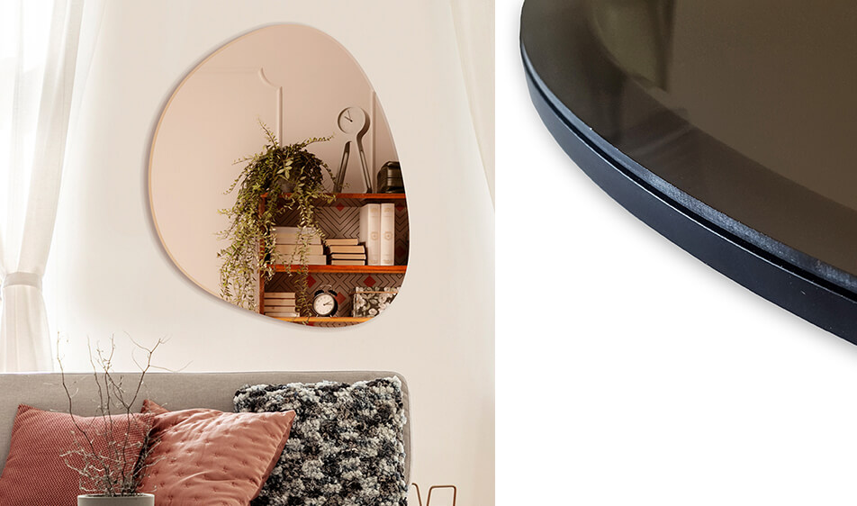 Καθρέφτης σε ροζ χρυσό - μοναδικός καθρέφτης